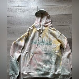 Puravida Pastel Tie Dye “Emotions “Hoodie NEW  Size XS